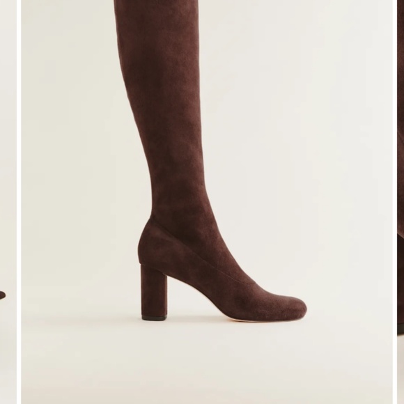 Reformation Brown Suede Sock Boots. Never Worn! - Picture 2 of 5